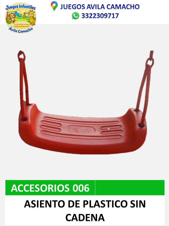 columpio de plástico